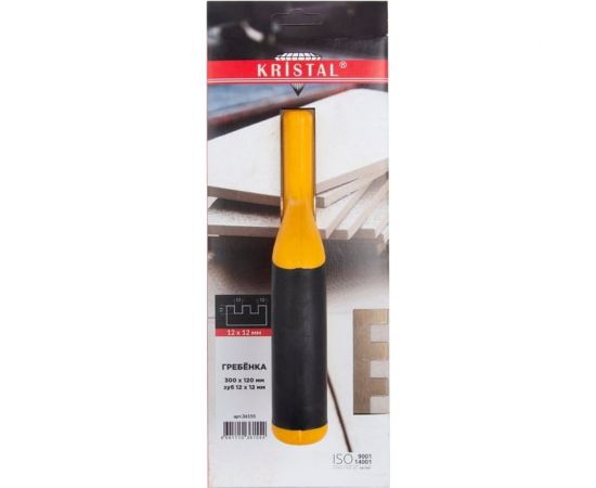 Гребёнка KRISTAL 300х120мм, зуб 12х12 36155 – изображение 2