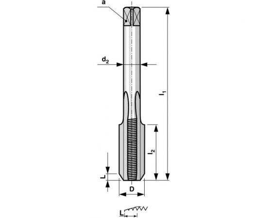 Набор метчиков из 2-х шт Bucovice Tools UNF 5/8 -18 115CrV3 116580 – изображение 2