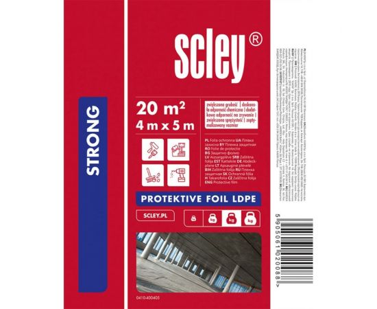 Защитная пленка SCLEY LDPE (40 мкм, 4x5 м) 0410-400405 – изображение 2