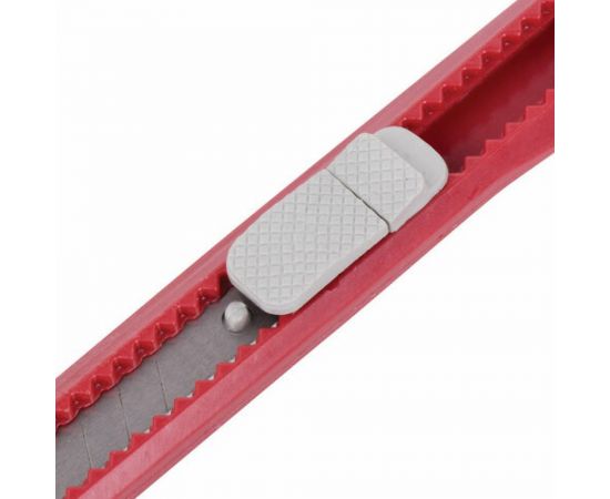 Канцелярский нож Staff Basic Economy 9 мм, фиксатор, клип, корпус ассорти 237080 – изображение 3