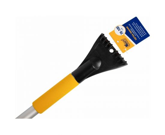 Зимняя щетка со скребком KRAFT телескопическая ручка (78-100 см), сине-сиреневая щетина KT 830075 – изображение 3