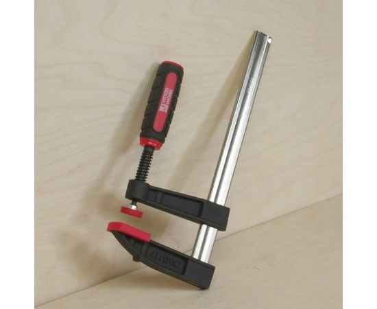 F-образная струбцина WOODWORK 200x80 мм, усилие прижима 270 кг DIN5117 FCB-2080 – изображение 3