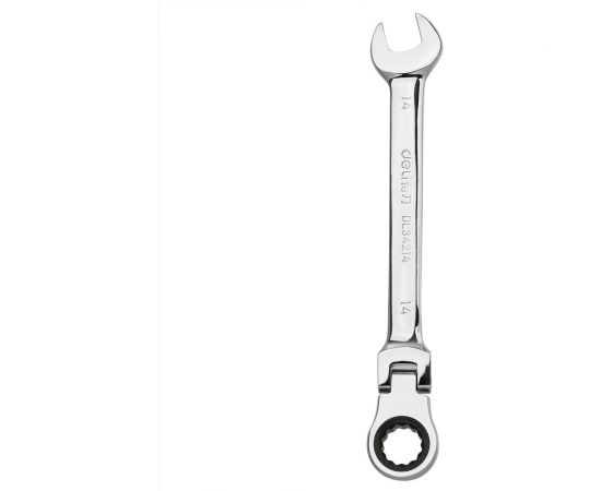 Набор комбинированных шарнирных ключей DELI с трещоткой 8 шт. DL140208T 98319 – изображение 5