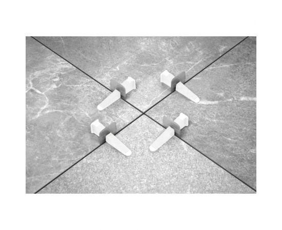 Система выравнивания плитки (зажимы 100 шт; 0.5 мм) TLS-Profi TLS22020 – изображение 6