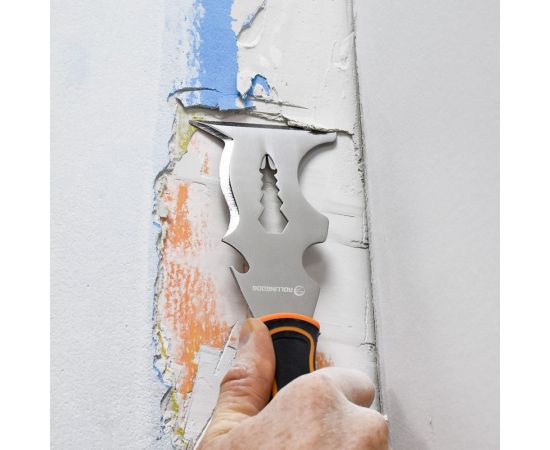 Многофункциональный шпатель-скребок Rollingdog 14 в 1, нержавеющая сталь 420, наконечник-молоток 50417 – изображение 7