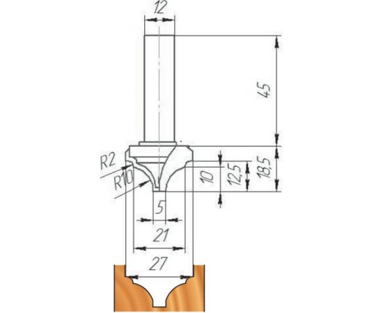 Фреза ФК 0535 МебельДрев 4627198885729 