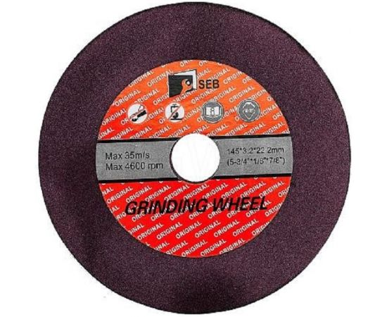 Диск для заточки цепи бензопилы 145х3.2х22.2 мм для цепей 3/8LP S.E.B. ZZ-GI145 