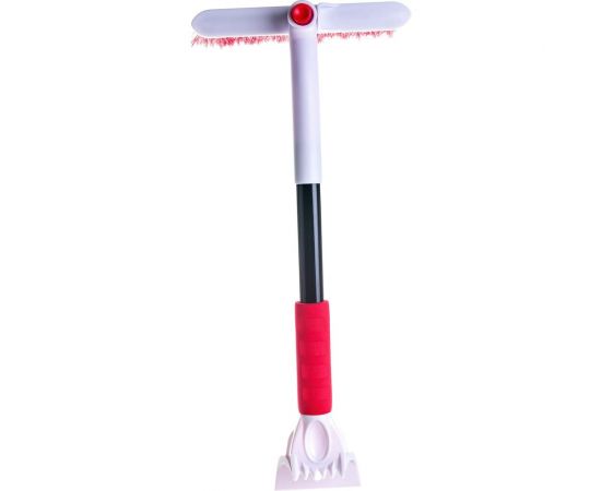 Щетка от снега со скребком с распушенной щетиной с поворотным механизмом SKYWAY S07801018 