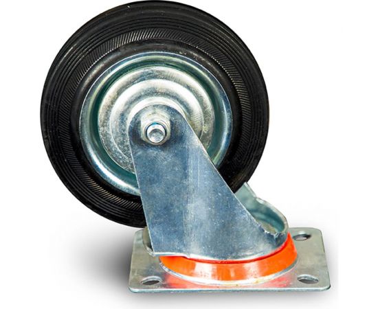 Колесо поворотное резиновое MW120 160 мм TOR 1022085 