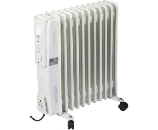 Масляный обогреватель SONNEN DFS-11, 2500 Вт, 11 секций, белый, 453500 