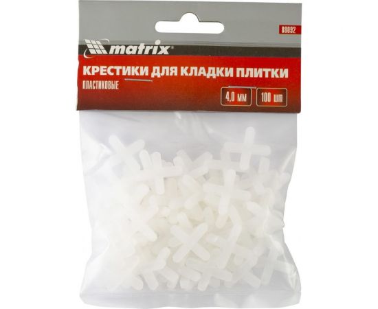 Крестики (100 шт; 4 мм) для кладки плитки MATRIX 88092 – изображение 2