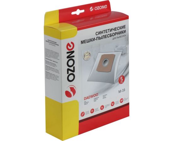Мешки-пылесборники синтетические для пылесосов DAEWOO (5 шт.) OZONE M-16 – изображение 2