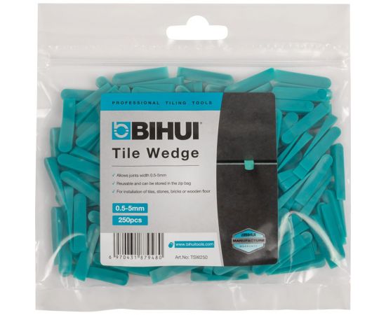 Клинья регулировочные для укладки плитки 250 шт BIHUI TSW250 – изображение 2