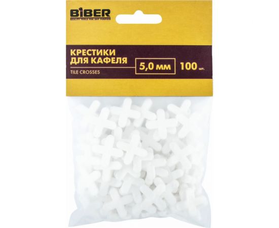 Крестики для кафеля (100 шт; 5 мм) Biber 55606 тов-080352 – изображение 2