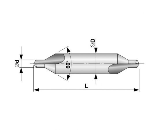 Сверло центровочное DIN 333 А (5.0х63 мм) RUKO 217050 – изображение 2