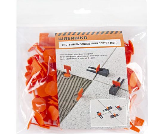 Система выравнивания плитки Зажимы Флажок 1.5 мм, 100 шт ШАБАШКА 139-0014 229234 – изображение 2
