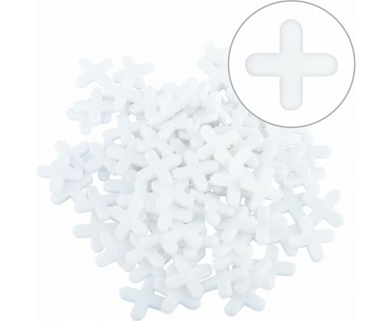 Крестики для кафеля (100 шт; 5 мм) Biber 55606 тов-080352 – изображение 3