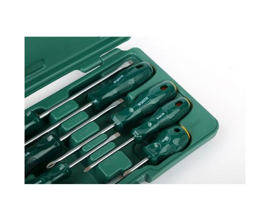 Комбинированный набор крестовых и плоских отверток 8шт серия А Sata 09306 – изображение 3