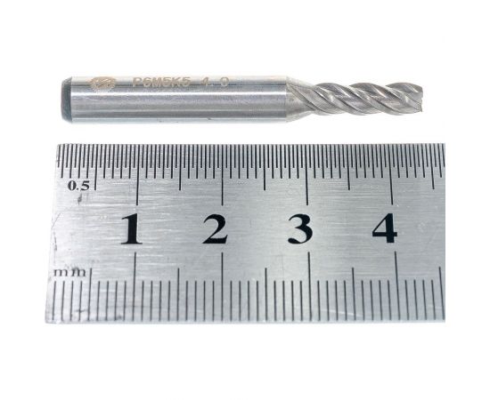 Фреза концевая (4х11х43 мм; 4Z; HSS М35Р6М5К5; DIN 844; хв-к 6 мм) ИНСТУЛС 00001256928 – изображение 4