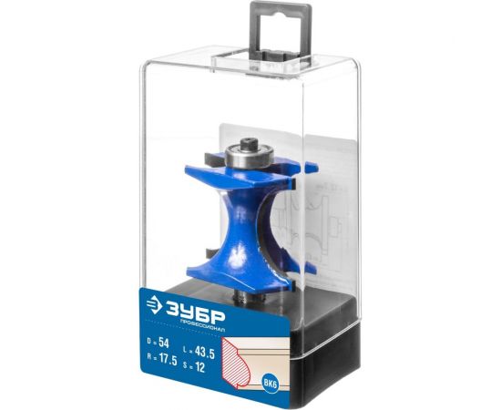 Полустержневая фреза ЗУБР Профессионал 54x43.5 мм, радиус 17.5 мм 28722-54 – изображение 4