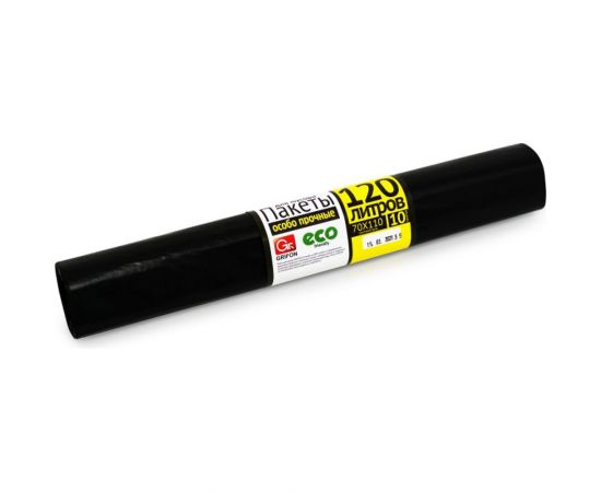 Мешки для мусора 120 л, 10 шт в рулоне GRIFON 101-032 