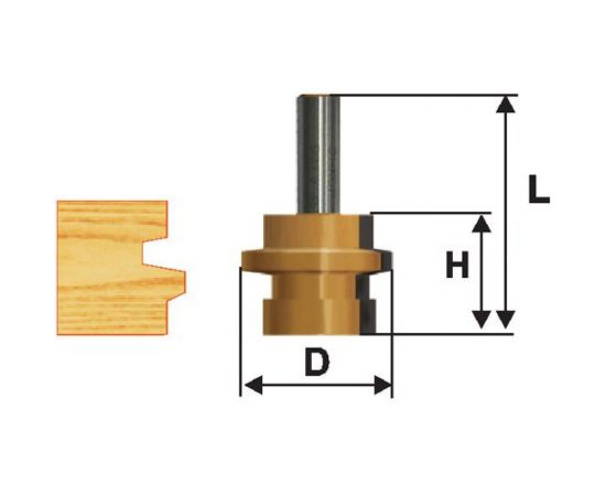 Фреза комбинированная универсальная 30,5х26 мм, хвостовик 12 мм Энкор 46505 