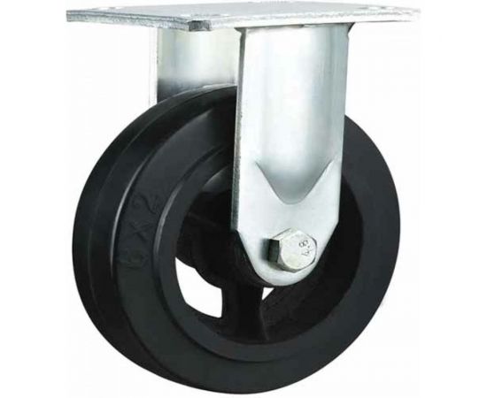 Большегрузное колесо обрезиненное C-4102-DYS неповоротное, без тормоза, г/п 100 кг EURO-LIFT 00018510 