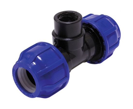 Тройник внутренняя резьба CN-TB ПНД 32х1/2"х32 TEBO 017031214 