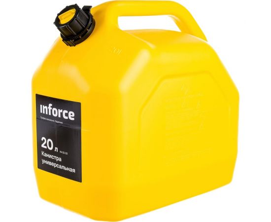 Канистра универсальная 20 л, желтая Inforce IN-02-03 