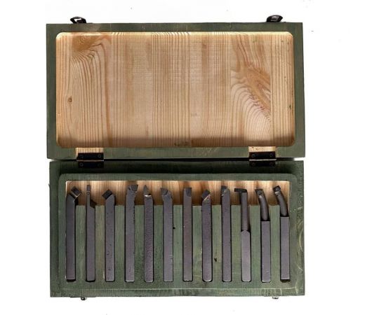 Набор токарных резцов по металлу 12 шт, 8x8 мм ООО ПЕТРО-ИНСТРУМЕНТ НРМ003x7397472 X7397472 