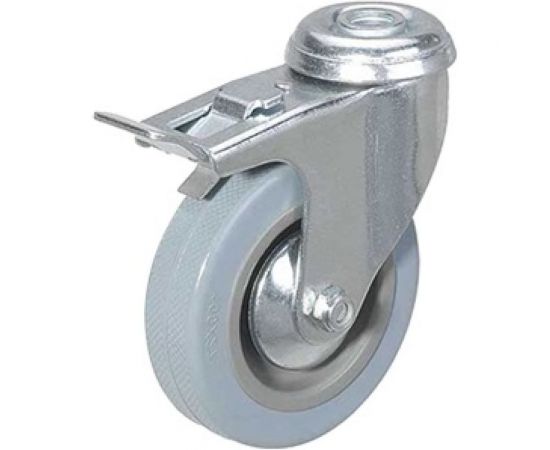 Колесо аппаратное поворотное под болт с тормозом SChgb 42 100 мм TOR 1003261 