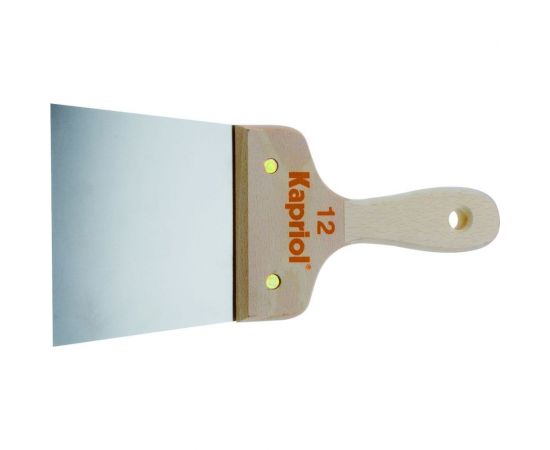 Шпатель Kapriol полужесткий 100 мм, закаленная сталь, с деревянной ручкой 23218 