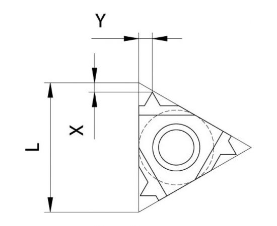 Пластина резьбовая 16ER 0.75ISO NRG25U NORGAU 020504224 – изображение 2