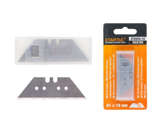 Лезвие трапециевидное 61 мм, 10 штук STARTUL ST0920-10 – изображение 2