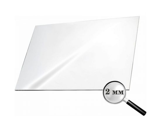 Поликарбонат монолитный прозрачный 2 мм, 500x500 мм Домовой Прошка 12738 – изображение 2