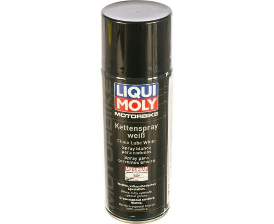 Белая цепная смазка для мотоциклов 0,4л LIQUI MOLY Motorbike Kettenspray weiss 1591 – изображение 2