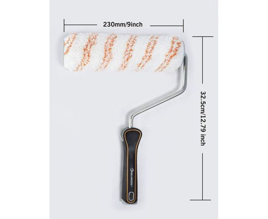 Малярный валик ROLLINGDOG Micro-Max 230 мм, премиум микрофибра, ворс 12,7 мм, бюгель 8 мм 60206 – изображение 3