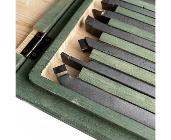 Набор токарных резцов по металлу 12 шт, 8x8 мм ООО ПЕТРО-ИНСТРУМЕНТ НРМ003x7397472 X7397472 – изображение 4