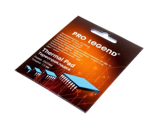 Термопрокладка (35x35x1.5 мм; 6 wmk; 25 shore OO) Pro Legend PL4202 – изображение 4