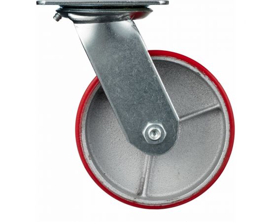 Колесо поворотное (150 мм; игольчатый подшипник; грузоподъемность 300 кг; чугун; полиуретан) СТЕЛЛА-ТЕХНИК N29150CPU – изображение 4