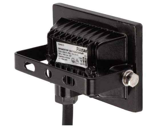 Светодиодный прожектор RITTER серия PROFI 230В 10 Вт 6500К 1000Лм IP65 черный 53405 5 – изображение 7