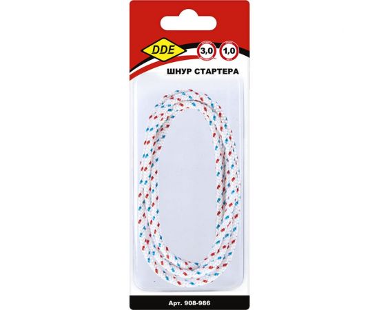 Шнур стартера в блистере 3 мм, 1 м DDE 908-986 