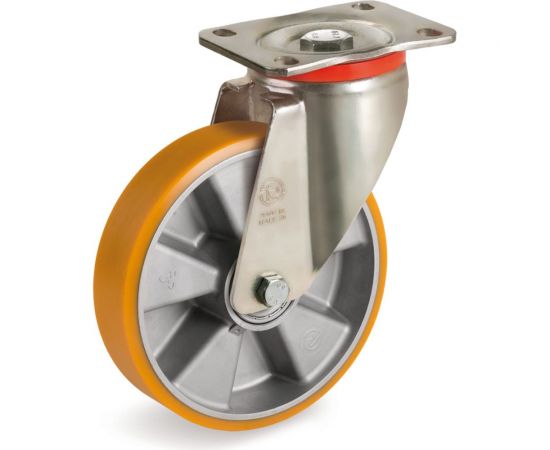 Колесо с вращающейся опорой и пластиной крепления (100 мм; 250 кг) Tellure rota 657602 