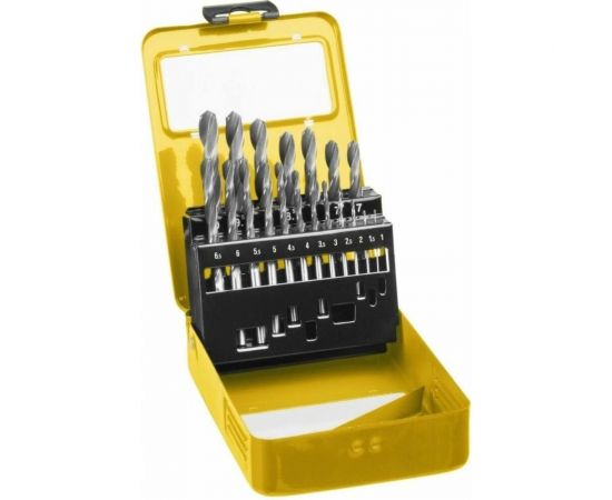 Набор сверл по металлу, вышлифованный профиль, 19 шт, 1,0-10,0 мм Управдом 4100001208 