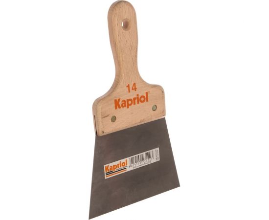 Полужесткий шпатель 180 мм, закаленная сталь, с деревянной ручкой Kapriol 23222 