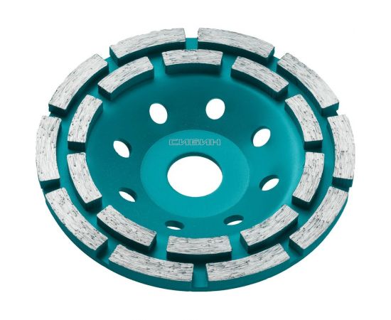 Двухрядная чашка алмазная СИБИН 125 мм 33441-125 