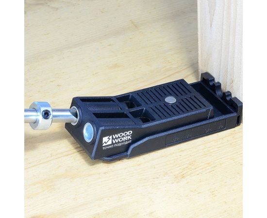 Кондуктор в систейнере на 2 гильзы для соединений под углом Pocket-Hole с набором из 50 саморезов WOODWORK PHJ-02 SET – изображение 4