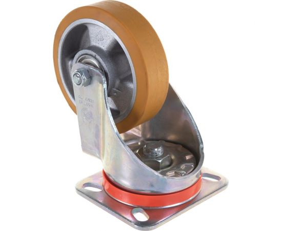 Колесо с вращающейся опорой и пластиной крепления (100 мм; 250 кг) Tellure rota 657602 – изображение 5