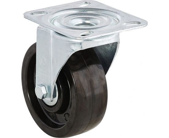 Колесо с вращающейся опорой и пластиной крепления (100 мм; 200 кг) Tellure rota 677112 – изображение 6