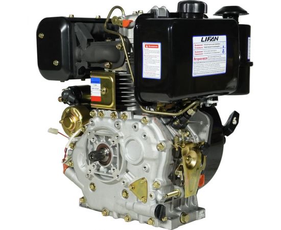 Двигатель Diesel 188FD D25, 6A шлицевой вал LIFAN 00-00003289 – изображение 6